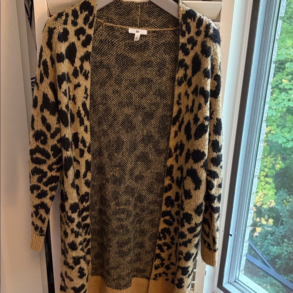 BP Leopard Print Cardigan